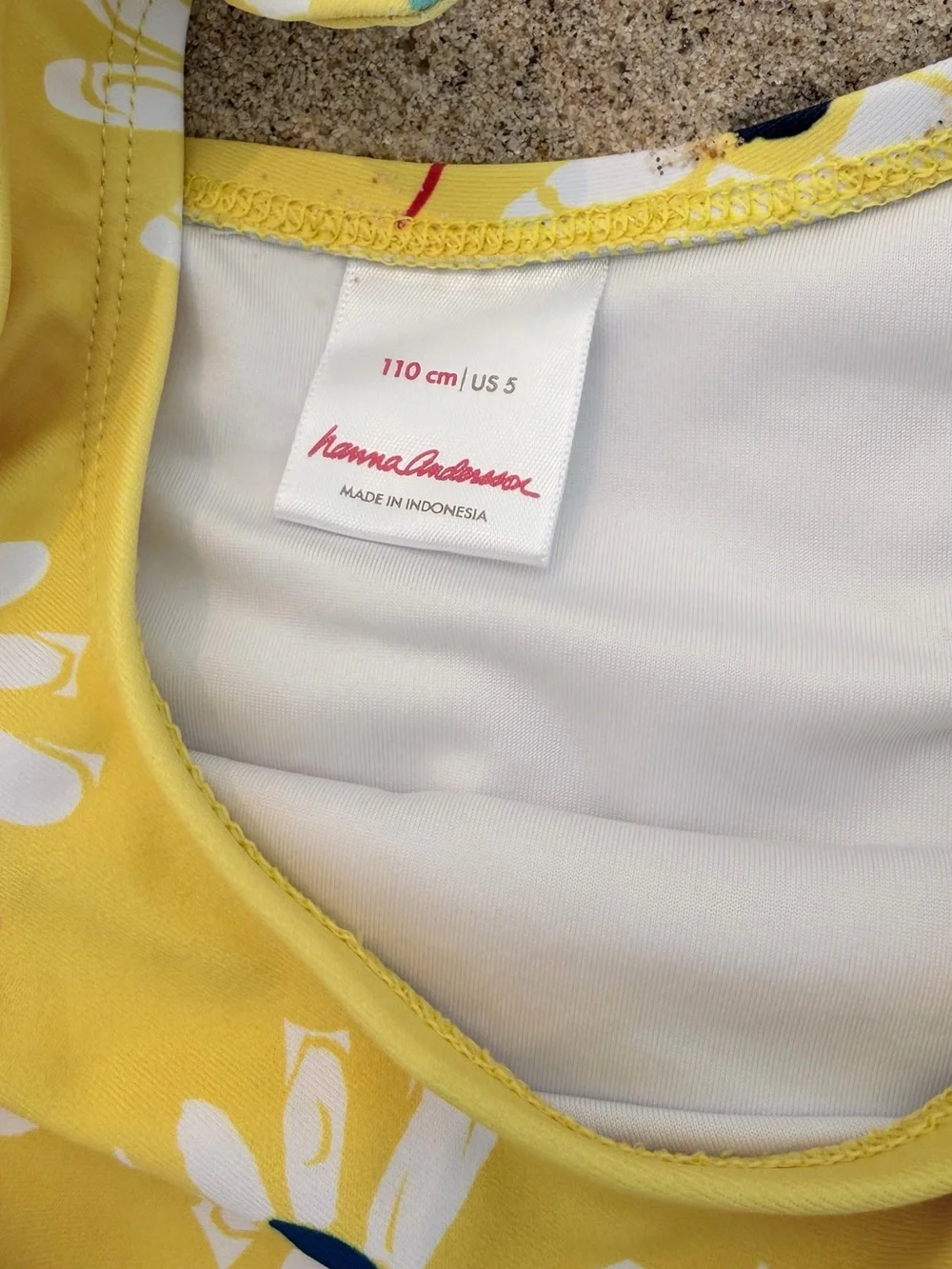 Hanna Andersson Girl’s Yellow Daisy One-Piece Swimsuit